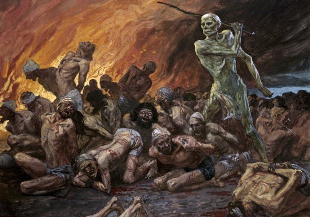 Wall art: Like Sheep They Are Laid In The Grave, by Tissot, James Jacques