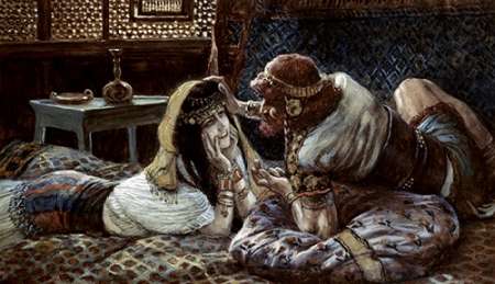 Wall art: Samson and Delilah, by Tissot, James