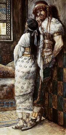 Wall art: Samson and His Wife, by Tissot, James