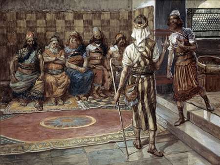 Wall Art Painting id:186740, Name: Young Prophet Before The Council, Artist: Tissot, James