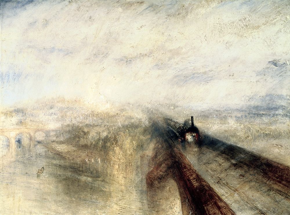 Wall Art Painting id:269637, Name: Rain, Steam, and Speed; The Great Western Railway, Artist: Turner, Joseph M.W.