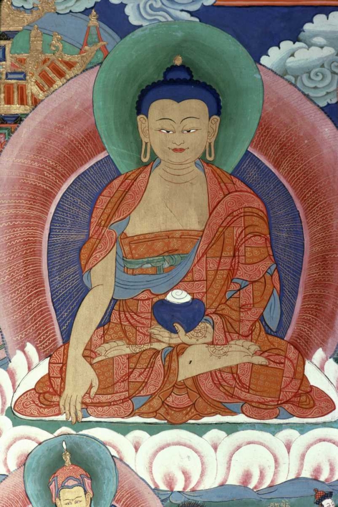 Wall Art Painting id:91736, Name: Tigers Den - Detail of Buddha, Artist: Unknown