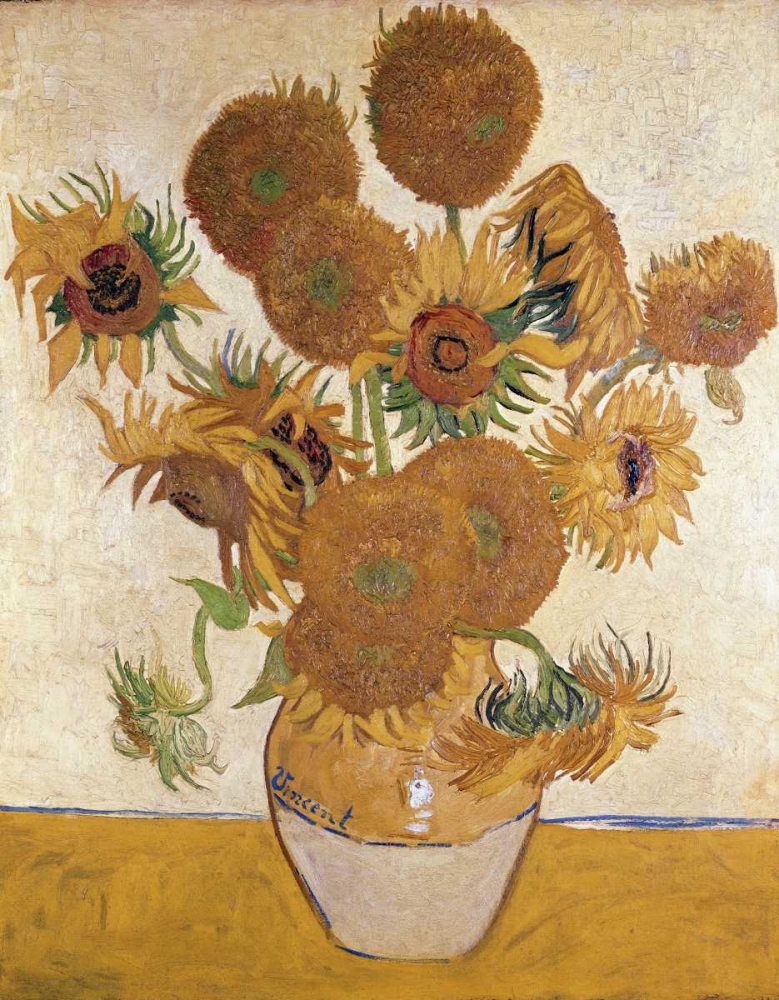 Wall Art Painting id:91773, Name: Sunflowers, 1888, Artist: Van Gogh, Vincent