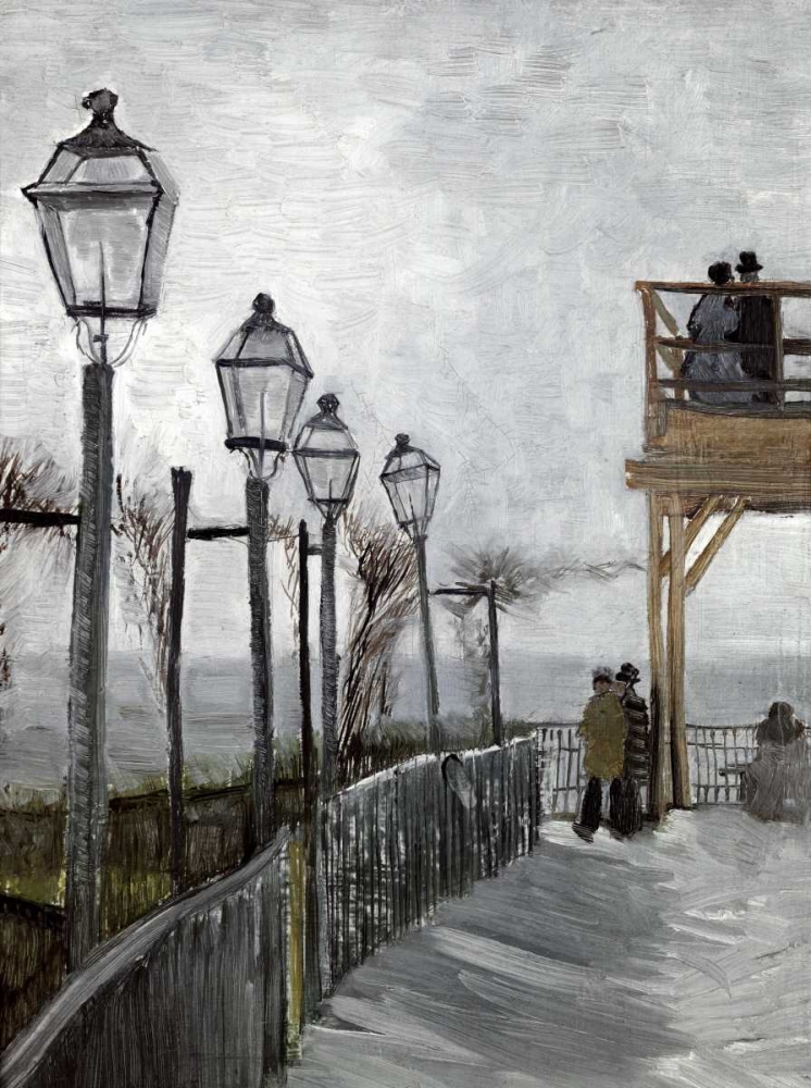 Wall Art Painting id:91774, Name: Terrace and Observation Deck at the Moulin, Artist: Van Gogh, Vincent
