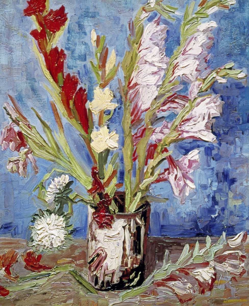 Wall art: Vase With Gladioli, by Van Gogh, Vincent