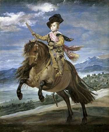 Art Print: Prince Carlos Balthasar On Horseback