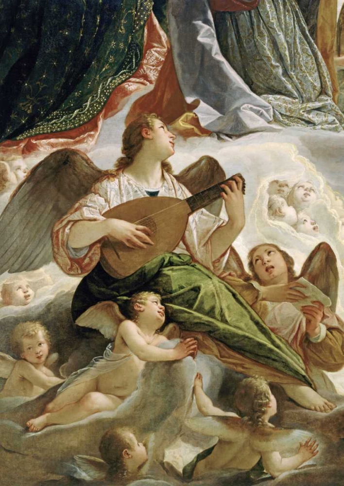 Wall art: Trinity With Saints Ursula and Margaret-Detail, by Vianino, Antonio Maria
