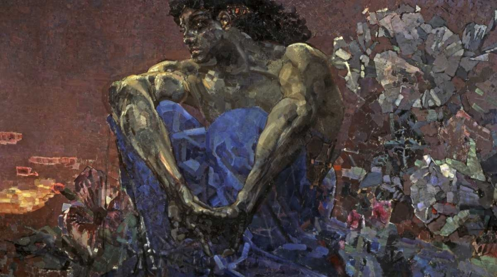 Wall art: Demon Seated, by Vrubel, Mihail Aleksandrovic