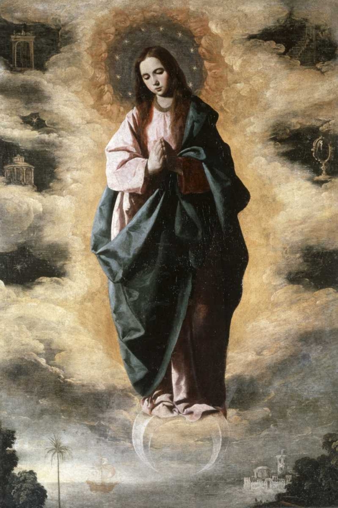 Wall Art Painting id:91827, Name: Immaculate Conception, Artist: De Zurbaran, Francisco