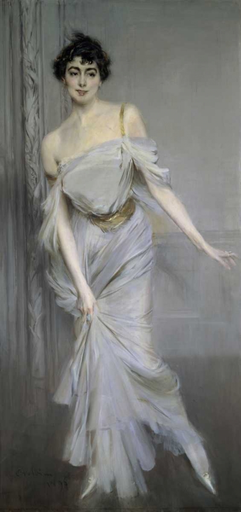 Wall Art Painting id:91874, Name: Madame Charles Max, Artist: Boldini, Giovanni