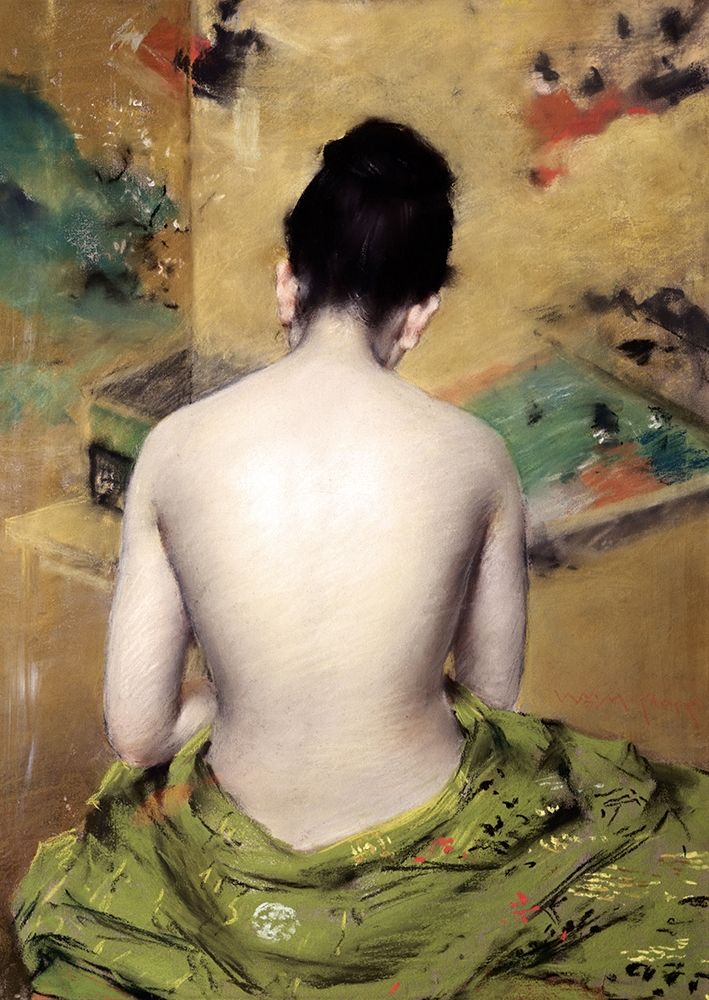 Wall art: Back of Nude, by Chase, William Merritt