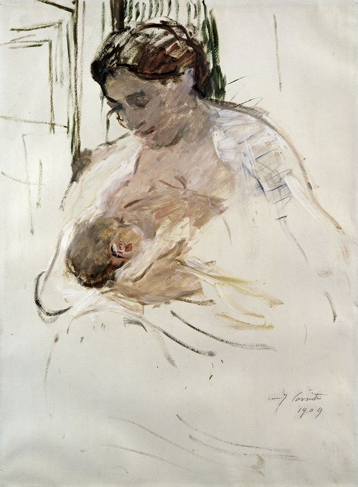 Wall Art Painting id:266179, Name: Charlotte with Wilhelmine, Artist: Corinth, Lovis