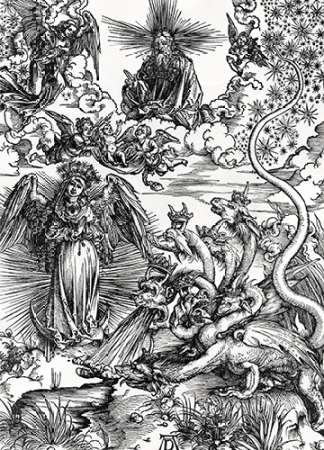 Wall Art Painting id:186837, Name: The Apocalyptic Woman, Artist: Durer, Albrecht