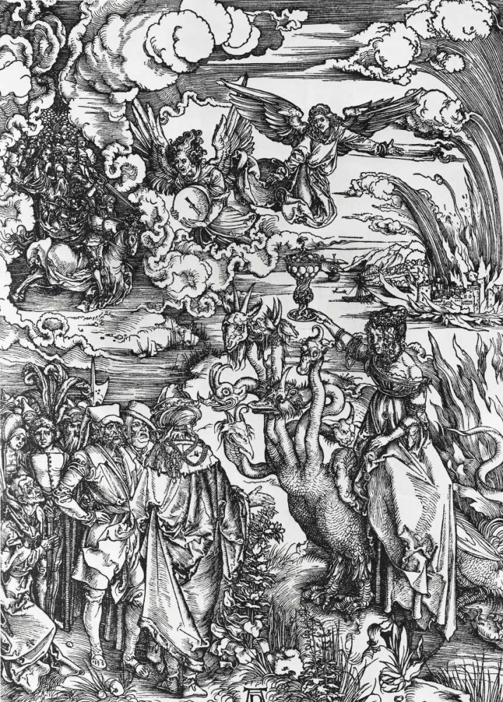 Wall art: The Beast With Two Horns Like a Lamb, by Durer, Albrecht