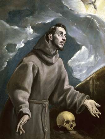 Wall Art Painting id:186843, Name: St. Francis Receiving the Stigmata, Artist: Greco, El