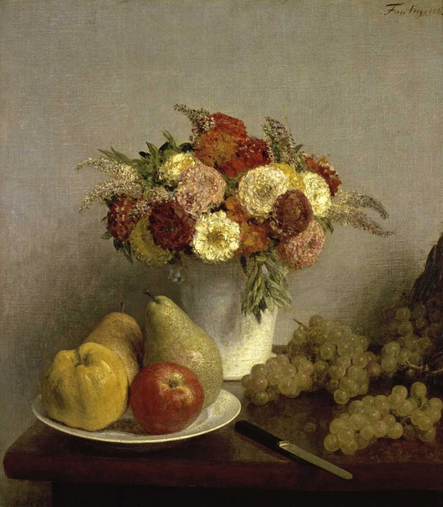 Art Print: Flowers and Fruit Cuisine