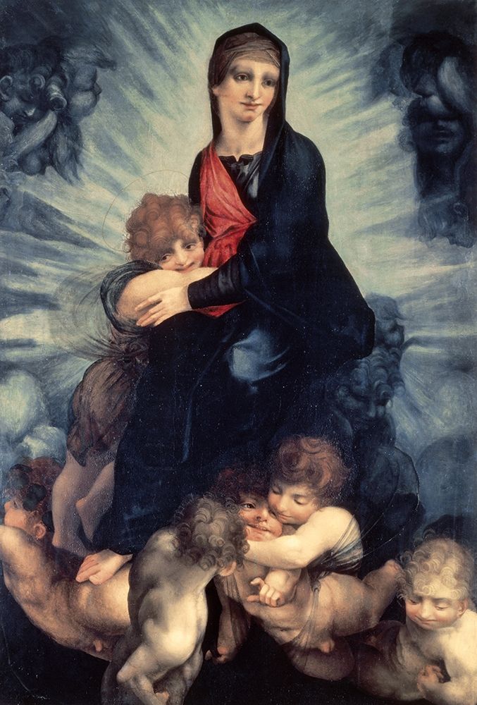 Wall Art Painting id:267188, Name: Madonna and Child, Artist: Fiorentino, Rosso
