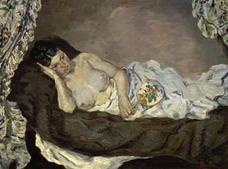Wall art: Reclining Nude, by Guillaumin, Armand