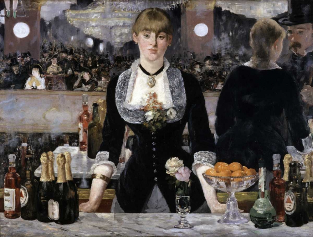 Wall Art Painting id:92038, Name: Bar at the Folies-Bergeres, Artist: Manet, Edouard