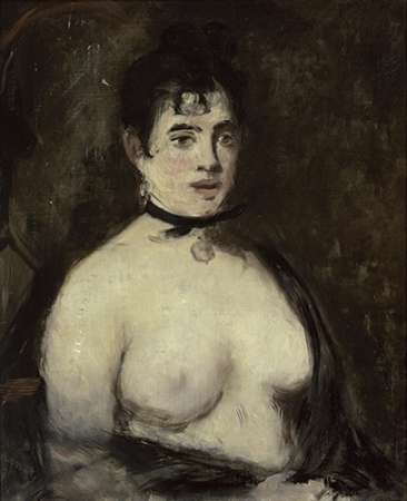 Wall Art Painting id:186891, Name: La brune aux seins nus, 1872, Artist: Manet, Edouard