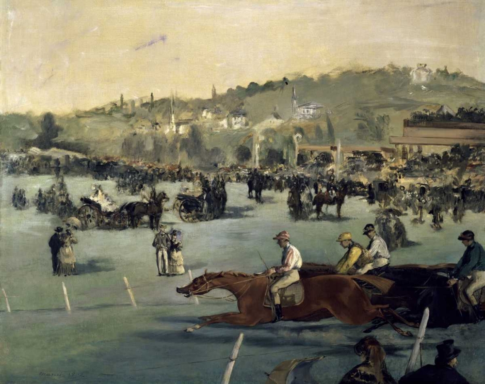 Wall Art Painting id:92039, Name: Horse Track, Artist: Manet, Edouard
