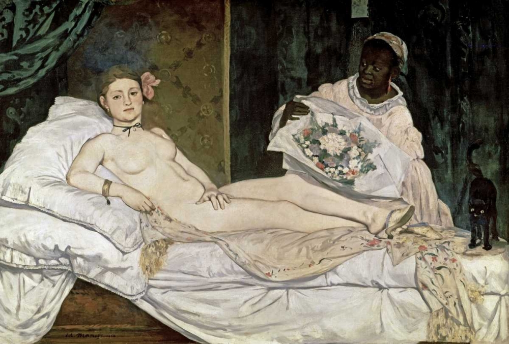 Wall Art Painting id:92041, Name: Olympia, Artist: Manet, Edouard