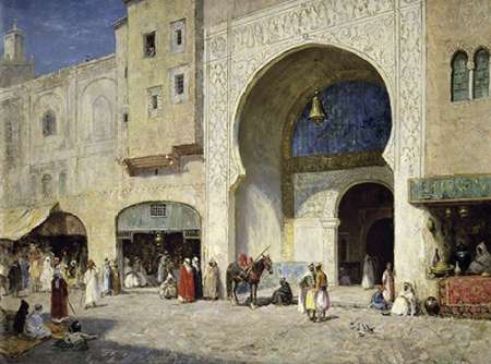 Wall art: The Bazaar, by Millar, Addison Thomas