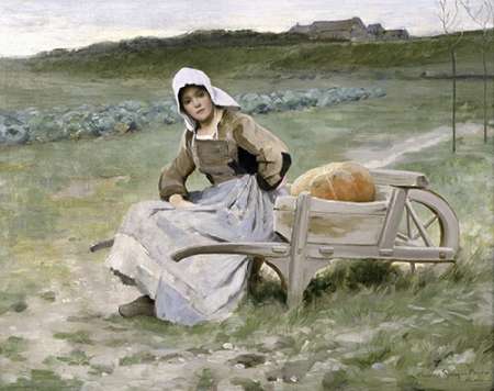 Wall art: Brittany Farm Girl, by Pearce, Charles Sprague