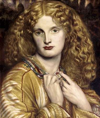 Wall Art Painting id:186944, Name: Helen of Troy, Artist: Rossetti, Dante Gabriel