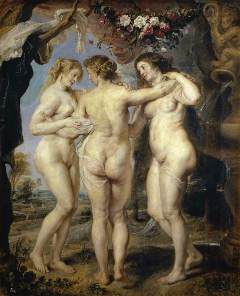Wall Art Painting id:92109, Name: The Three Graces, Artist: Rubens, Peter Paul