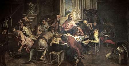 Wall art: The Last Supper, by Tintoretto, Jacopo