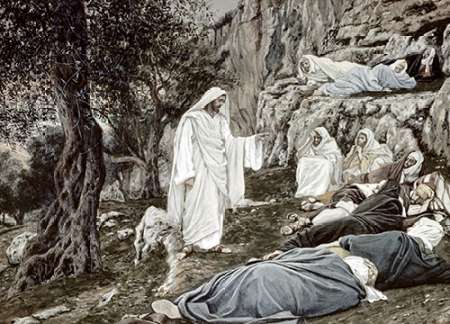 Wall art: Jesus Commands his Disciples to Rest, by Tissot, James