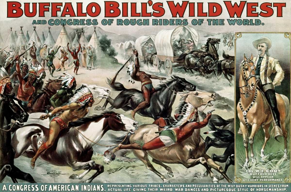 Wall Art Painting id:92146, Name: Buffalo Bills Wild West - Poster, Artist: Unknown