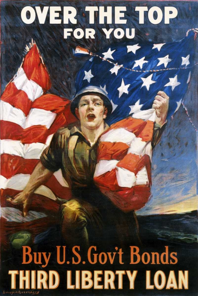 Art Print: Over the Top for You circa 1918