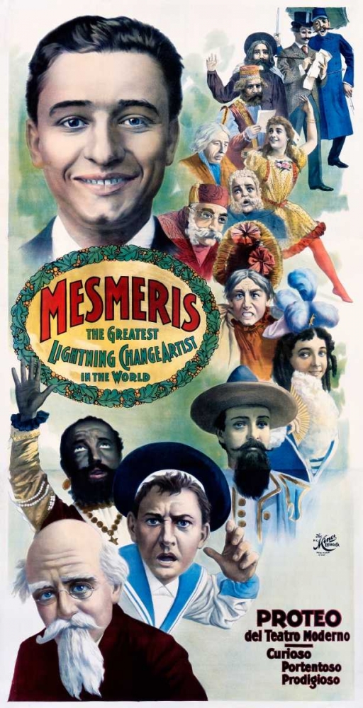 Wall Art Painting id:92190, Name: Mesmeris / The Greatest Lightening Change Artist in the World, Artist: Unknown