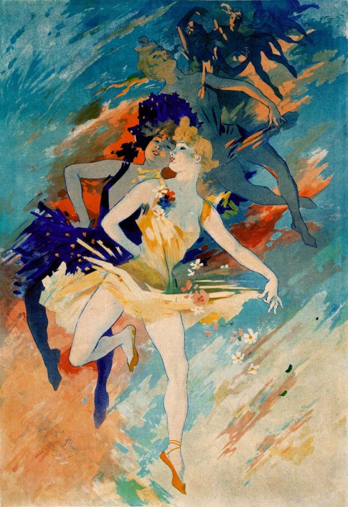 Wall art: Les Arts / La Danse, by Cheret, Jules