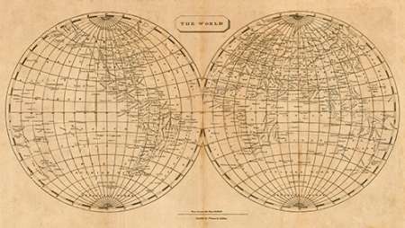 Wall art: The World, 1812, by Arrowsmith, Aaron