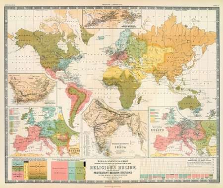 Art Print: Religious belief, 1854