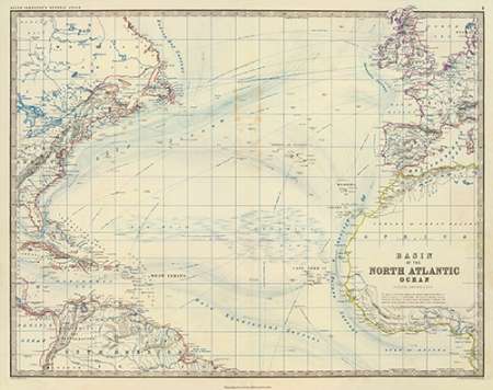 Art Print: North Atlantic Ocean, 1861