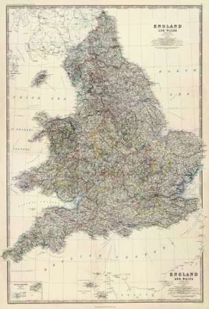 Art Print: ComVintageite: England, Wales, 1861