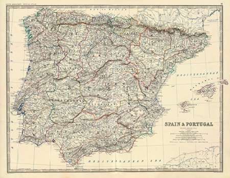Art Print: Spain, Portugal, 1861
