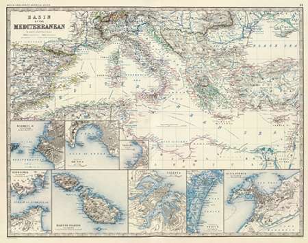 Art Print: Mediterranean Basin, 1861