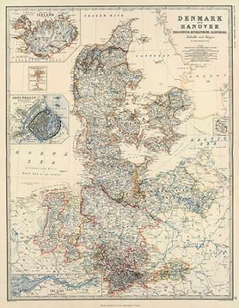Art Print: Denmark, Hanover, Brunswick, Mecklenburg, Oldenburg, 1861