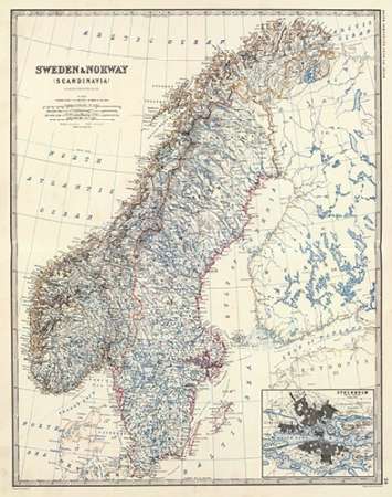 Art Print: Sweden, Norway, 1861