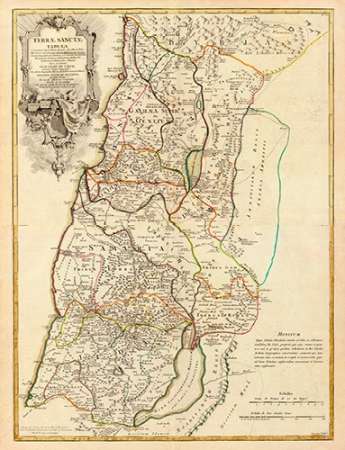 Wall Art Painting id:187346, Name: ComVintageite: Terrae Sanctae, 1782, Artist: De Lisle, Guillaume