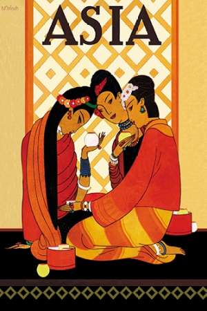 Wall Art Painting id:187383, Name: Burm Gossip with Title, 1926, Artist: McIntosh, Frank