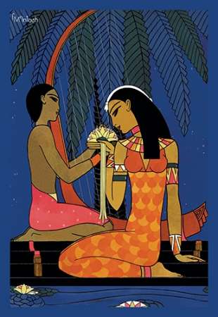 Wall Art Painting id:187387, Name: Egypt - The Lotus No Title, 1926, Artist: McIntosh, Frank