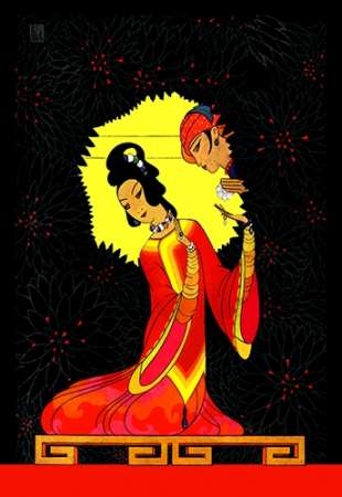 Wall Art Painting id:187389, Name: The Princess Badour, 1926, Artist: McIntosh, Frank