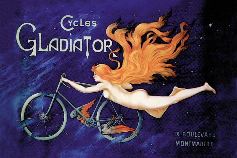 Wall Art Painting id:96581, Name: Cycles Gladiator, 1895, Artist: Unknown