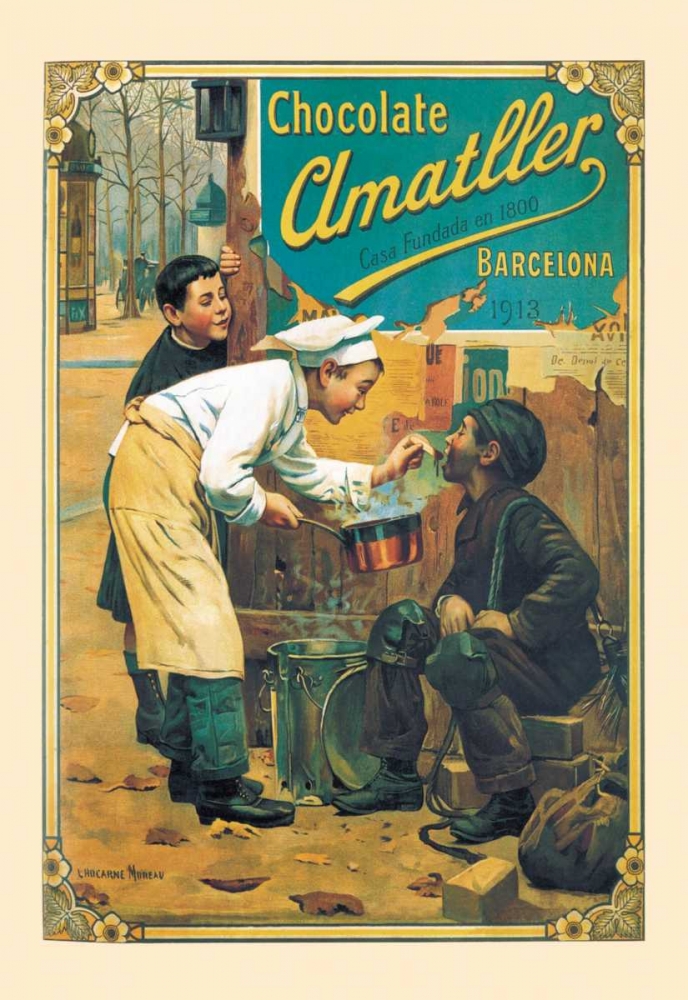 Art Print: Chocolate Amatller, 1913